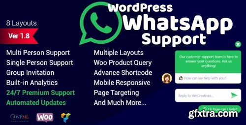 CodeCanyon - WordPress WhatsApp Support v1.8.8 - 20963962 - NULLED