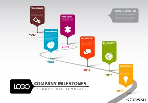 Light Informative Timeline Layout with Path Element - 273725241 - 273725241