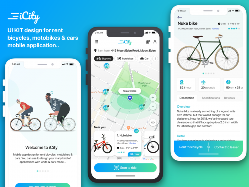 iCity - Rent bikes Mobile App - icity-rent-bikes-mobile-app