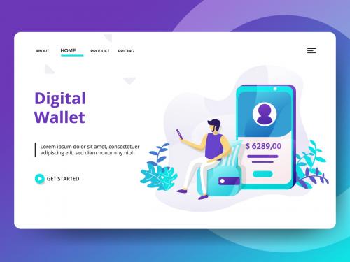 Illustration Digital Wallet - illustration-digital-wallet