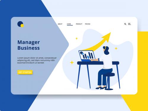 Illustration Manager Business concept - illustration-manager-business-concept