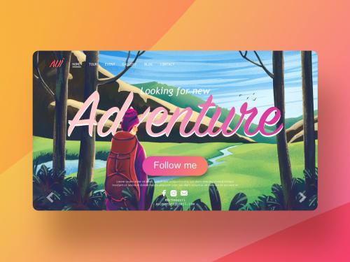 illustration of adventure for landing page - illustration-of-adventure-for-landing-page