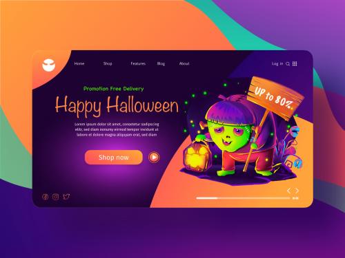 illustration of Happy halloween for landing page - illustration-of-happy-halloween-for-landing-page-08f9ae1e-525f-41a6-ba4d-5386d1ccf6ad