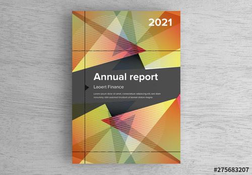Report Cover with Abstract Background Layout - 275683207 - 275683207