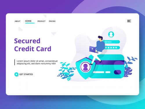 Illustration Secured Credit Card - illustration-secured-credit-card