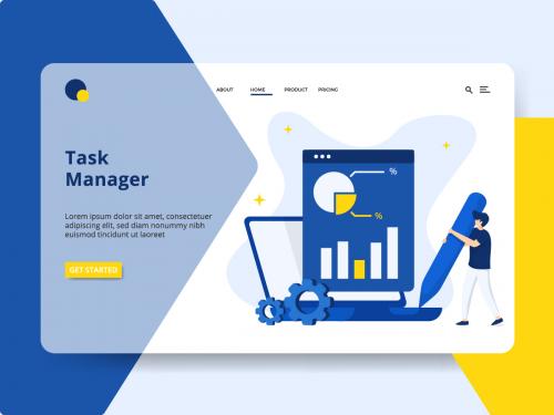 Illustration Task Manager concept - illustration-task-manager-concept