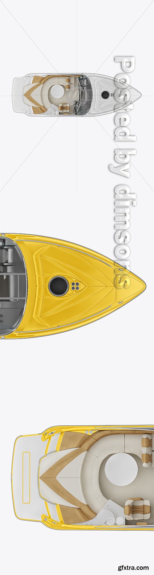 Sea Boat 24 ft. Mockup - Top View