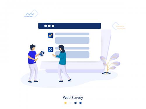 Illustration Web Survey concept - illustration-web-survey-concept