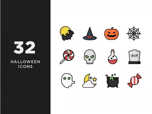 Illustrative Halloween Icons - illustrative-halloween-icons