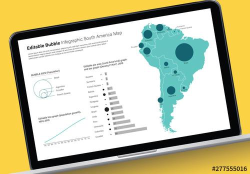 Editable South America Map Infographic - 277555016 - 277555016