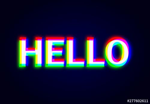 Glowing RGB Text Effect - 277602611 - 277602611