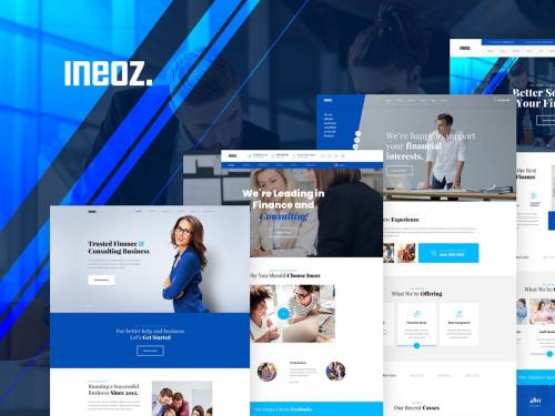 Ineoz - Consulting & Finance Business PSD Template - ineoz-consulting-finance-business-psd-template