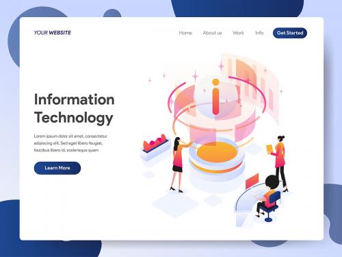 Information Technology Isometric - information-technology-isometric