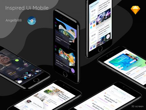 Inspired Ui Mobile Part 1 (.Sketch) - inspired-ui-mobile-part-1-sketch