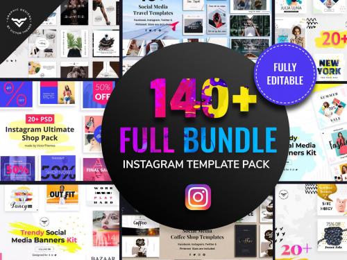 Instagram Post Templates Full Bundle - instagram-post-templates-full-bundle