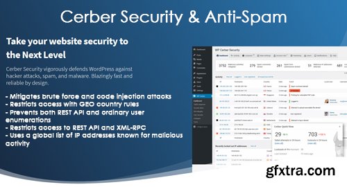 WP Cerber Security Pro v8.5.6 - Complete Solution: Firewall, Anti-Spam Protection, & Alware Removal WordPress Plugin