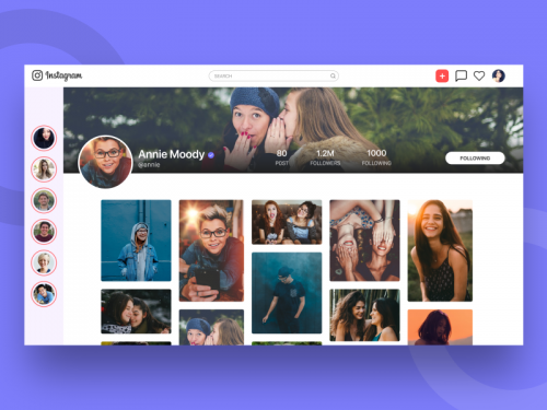 Instagram Web App Concept - instagram-web-app-concept