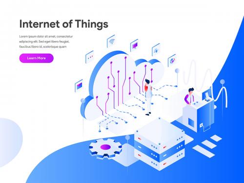 Internet of Things Isometric Illustration Concept - internet-of-things-isometric-illustration-concept