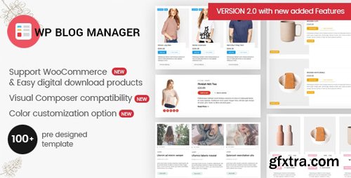 CodeCanyon - WP Blog Manager v2.0.2 - Plugin to Manage / Design WordPress Blog - 20470768