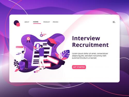 Interview Recruitment Modern Illustration - interview-recruitment-modern-illustration