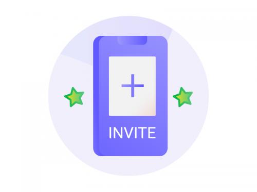 Invite Friend Gradient Icon - invite-friend-gradient-icon