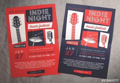 Indie Night Music Festival Flyer - 279403777 - 279403777