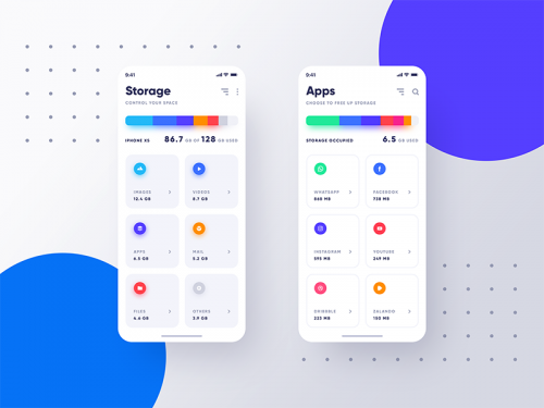 iOS Storage App - PSD - ios-storage-app-psd