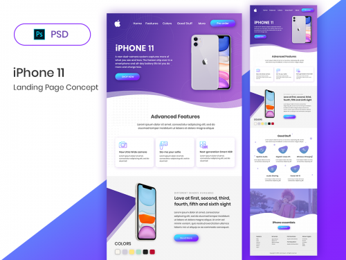 iPhone 11- Landing Page Concept - iphone-11-landing-page-concept