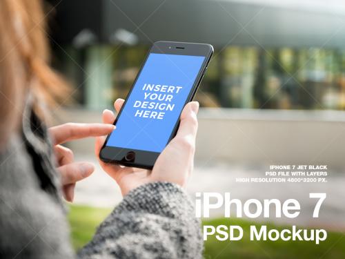 iPhone 7 PSD Mockup - iphone-7-psd-mockup