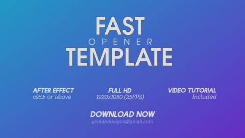 Videohive - Fast Opener 3