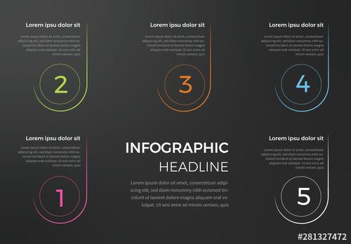 Dark Info Chart Layout - 281327472 - 281327472