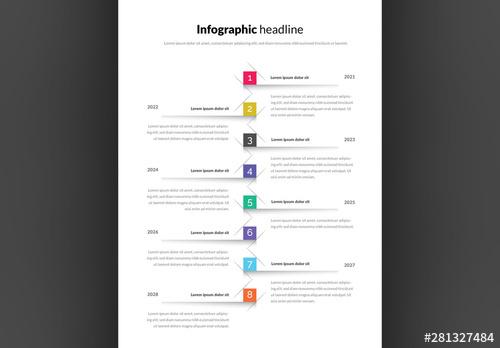 Info Chart Timeline Layout - 281327484 - 281327484