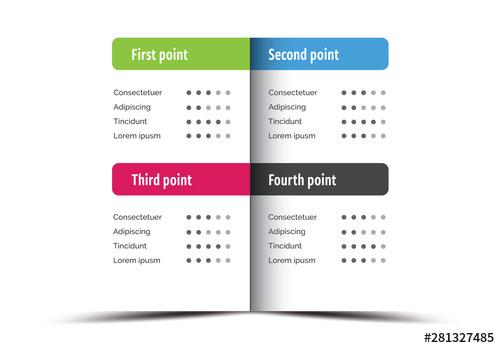 Info Chart Layout with 4 Charts - 281327485 - 281327485