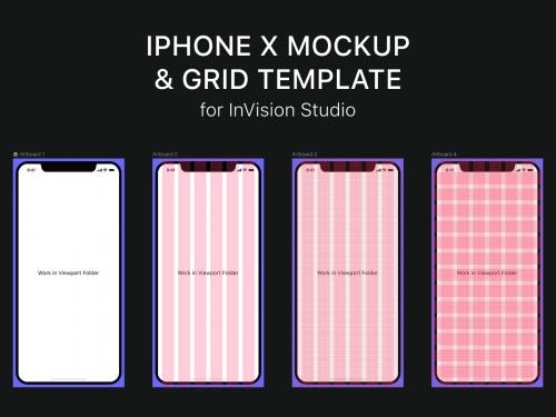 iPhone X Mockup and Grid Template for Studio - iphone-x-mockup-and-grid-template-for-studio