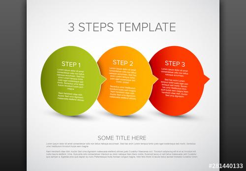 3 Step Instructional Info Chart Layout - 281440133 - 281440133