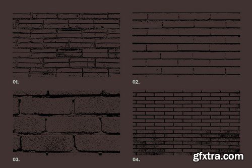 Vector Brick Wall Textures x12