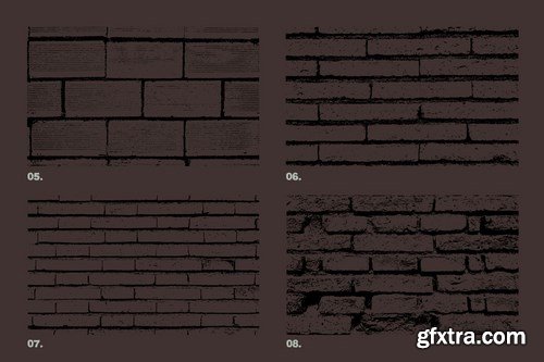 Vector Brick Wall Textures x12