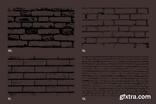 Vector Brick Wall Textures x12