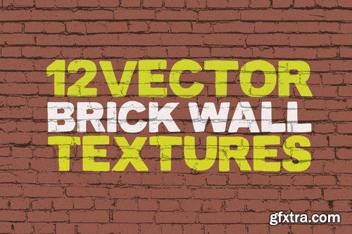 Vector Brick Wall Textures x12