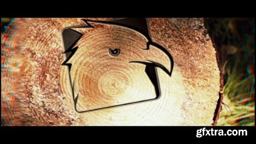 Videohive Saw Cut Tree Logo 23342078