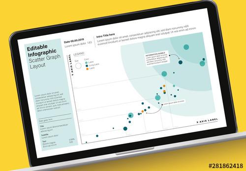 Editable Info Chart Scatter Graph Layout - 281862418 - 281862418