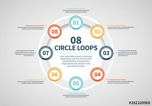 Eight Circles in a Ring Info Chart - 282320960 - 282320960