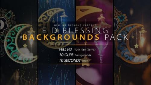 Videohive - Eid Blessing Backgrounds Pack