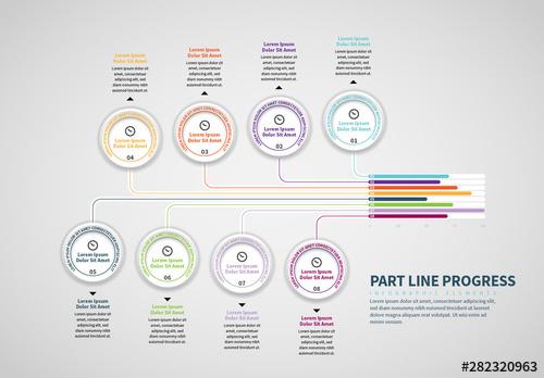 Progress Bar Chart with Details - 282320963 - 282320963