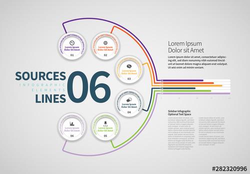 6 Stage Circular Info Chart - 282320996 - 282320996