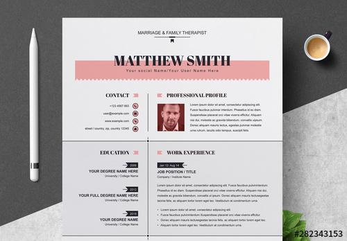 Resume Template Layout - 282343153 - 282343153