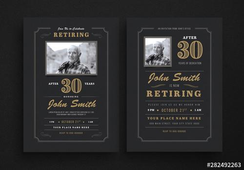 Retiring Invitation Layout - 282492263 - 282492263