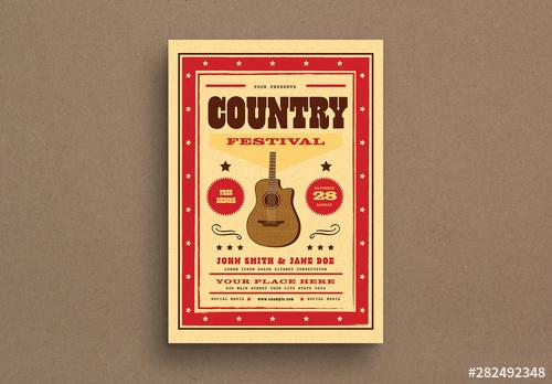 Country Festival Event Flyer Layout - 282492348 - 282492348