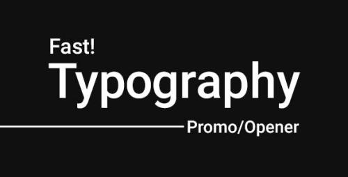 Videohive - ZenX - Fast Typography Promo