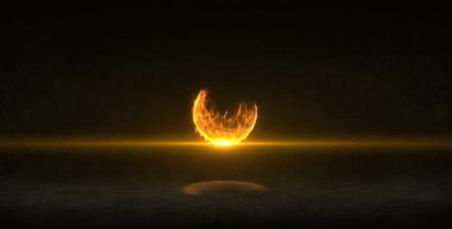 Videohive - Fire Ball Logo Reveal